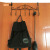 Ri Pai Home Iron Door Hook Storage Rack Wall Hanger Punch Free Door Hanging Rack Clothes Coat and Cap Hook Rack