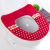 Dot Thickened Toilet Pad Plush Toilet Toilet Seat Cover Stripes Velcro Fastener Toilet Seat Cover Household Washable