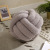 Hand-Woven Knotted Ball Pillow Lambswool Roll Pillow Couch Pillow Living Room round Spherical Cushion Bedside Backrest