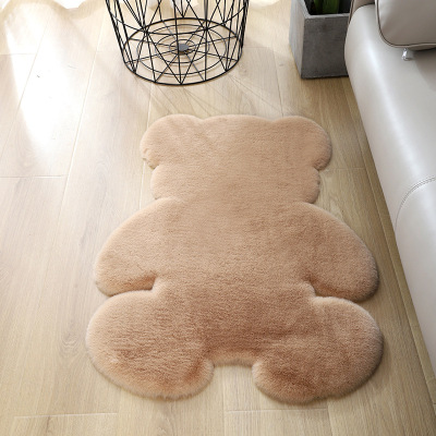 Amazon New Imitation Rabbit Fur Cartoon Animal Carpet Sofa Bedroom Bedside Bay Window Children's Room Floor Mat Door Mat