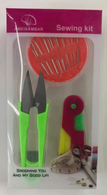 Shuhui Ornament Scissors + Plastic Needle-Threader Combination Set