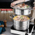 304 Stainless Steel Steamer Double-Layer Thickened Household Food Grade Large 34-Inch Activity Gift Pot Wholesale Three-Layer Pot