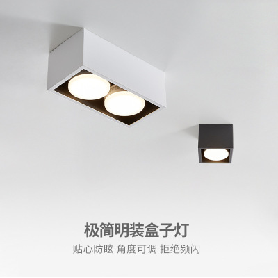 Surface Mounted Downlight Single Reservoir Double Reservoirs Living Room Square Cob Bean Gall Lamp Hallway Corridor and Aisle Ceiling Lamp without Main Light