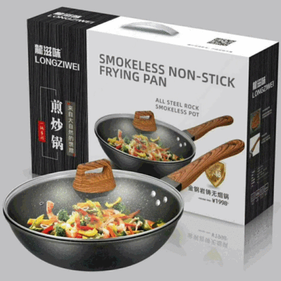 Dragon Flavor Wok Medical Stone Non-Stick Pan Internet Celebrity Gift Pot Household Cookware Factory Spot Delivery