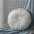 Cross-Border Hot Netherlands Velvet Pumpkin Cushion Solid Color Nordic Style Handmade Pleated Cushion Bay Window Wheel Pillow