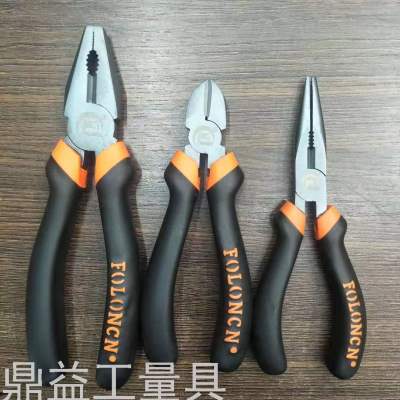 Wire Cutter Pointed/Slanting Forceps Electrician 6/8-Inch Labor-Saving Vice Multi-Functional Industrial-Grade Manual Pliers Tool
