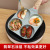 Multi-Functional Hot-Sale Temperature-Sensitive Silicone Four-Hole Egg Frying Pan Griddle Medical Stone Non-Stick Pan Emerald Green Hamburger Pan