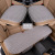 Non-Slip Car Seat Rhombus Linen Three-Piece Set without Backrest All-Season Universal Seat Cushion 3 Pc Cushion Set Factory Wholesale