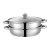 Stainless Steel Soup Steam Pot 28cm Double Layer Multi-Function Pots Hot Pot Stainless Steel Steamer Gift Pot with Two Handles Custom Logo
