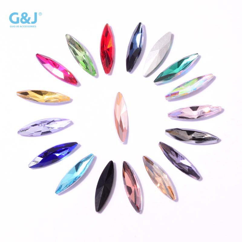 双面尖底马眼水钻 异形水晶钻美甲眼睛形状 diy宝石散珠玩具配件