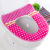 Dot Thickened Toilet Pad Plush Toilet Toilet Seat Cover Stripes Velcro Fastener Toilet Seat Cover Household Washable