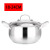 Stainless Steel Soup Pot Thickened Compound Bottom Binaural Non-Magnetic Hot Pot Factory Wholesale Household Milk Pot Induction Cooker Gift Pot