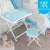 Children 'S Monochrome Learning Table And Chair Folding Two-Piece Set Outdoor Desk-Chair Combination Leisure Suit