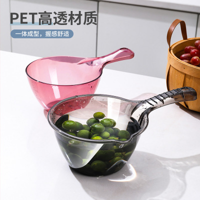 Thickened Drop-Resistant Household Kitchen Water Scoop Children's Shampoo Spoon Plastic Bath Spoon Drifting Ladle 