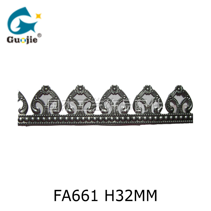 铁艺玻璃烛灯摆件装饰花边条山东玻璃工艺品手提灯金属冲压配件