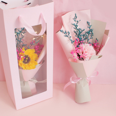 Women's Day Gift Soap Bouquet Internet Celebrity Window Bag Roses for Teachers Kindergarten Stall Bouquet Wholesale