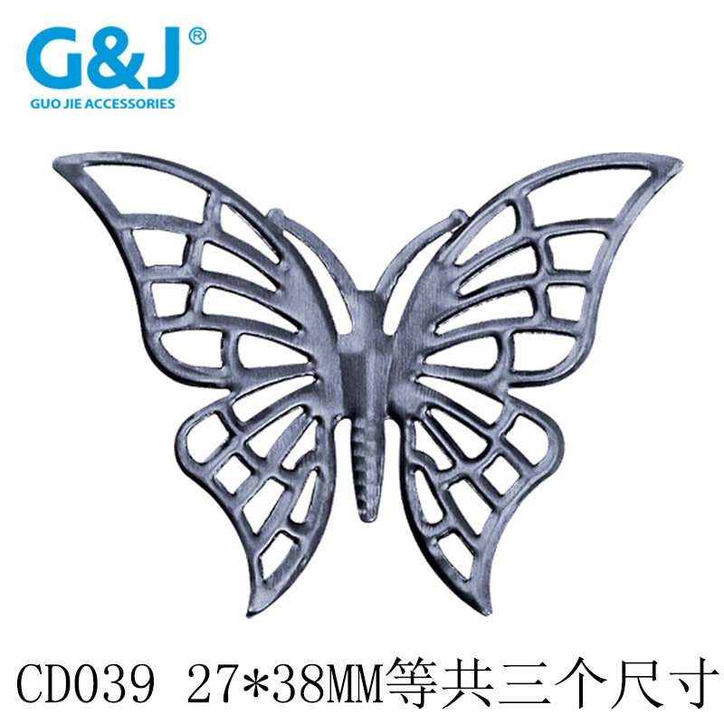 工厂铁艺金属镂空蝴蝶铁皮欧美风格田园装饰蝴蝶绿萝植物金属吊挂