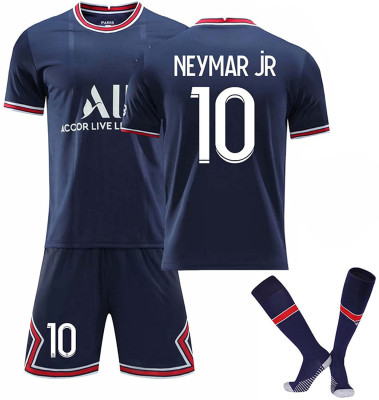 2122 Paris Home Jersey Paris Saint Germain Children's Football Uniforms Training Clothes Outfit No. 30 Massey