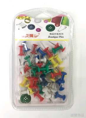 Shuhui Ornament Push Pin, Pushpin Double Bubble Suction Card