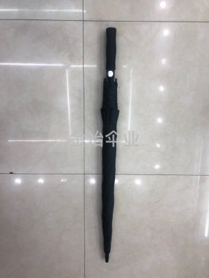 75cm X8 Open Automatic Fiber Umbrella Stand Spray Paint Cloth Black Umbrella
