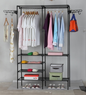 Simple Coat Rack Floor Multi-Functional Bedroom Hanger Simple Clothes Shelf Creative Storage Shelf