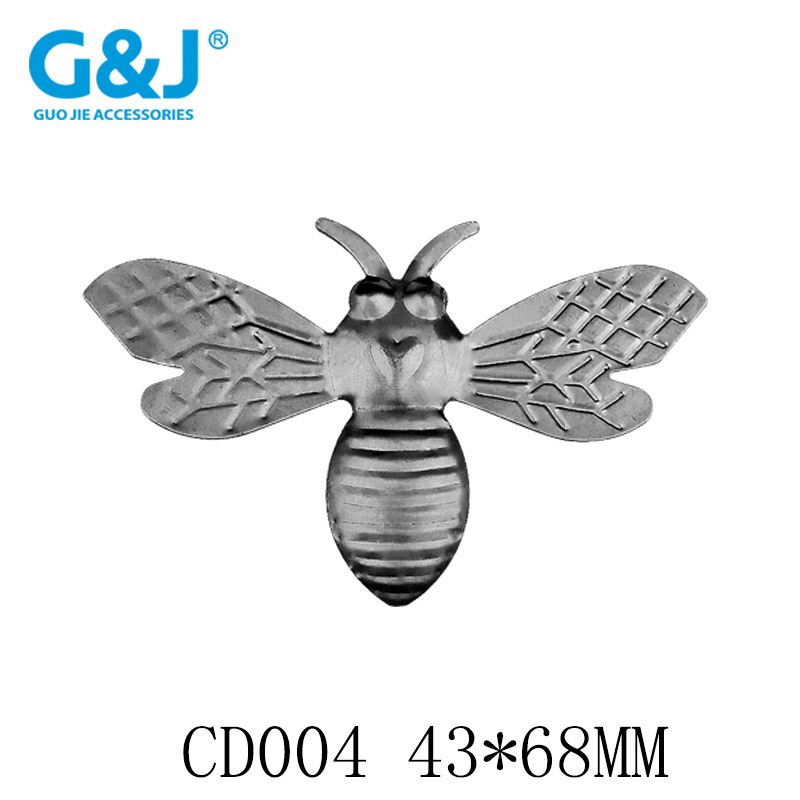 铁皮金属小蜜蜂各种尺寸铁艺工艺蜜蜂标本 铁艺仿真蜜蜂