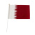 Cross-Border 2022 World Cup Hand Signal Flag Qatar Fans Cheer Plastic Flagpole Hand Flag
