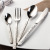 Factory Stone Pattern Series Western Tableware 304 Stainless Steel Knife, Fork and Spoon Hotel Western Tableware European Fork