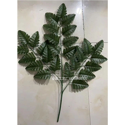 Artificial Fake Monstera Palm Leaves Green Tropical Plants Leaf Wedding DIY Flower Arrangement Home Decoration Real Touc