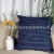New Solid Color Cut Flower Pillow Cover Tassel Cotton and Linen Embroidery White Light Luxury Ins Style Light Luxury Pillow Cover Wholesale