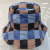 Spring 2022 New Korean Style Fashionable Double-Sided Candy Color Medium Plaid Fisherman Hat, Bucket Hat