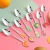 New Creative Cartoon 304 Stainless Steel Baby Food Supplement Mud Scraper Factory in Stock Wholesale Infant Mud Scraper