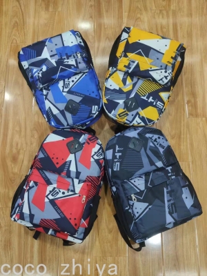 Fashion Brand Large Capacity Leisure Travel Bag Backpack Backpack Men's Camouflage Flower Schoolbag College Student