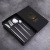 SOURCE Factory Portugal Knife, Fork and Spoon Holiday Gifts Gold-Plated Color Stainless Steel Western-Style Tableware Set Promotion