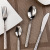 Factory Stone Pattern Series Western Tableware 304 Stainless Steel Knife, Fork and Spoon Hotel Western Tableware European Fork