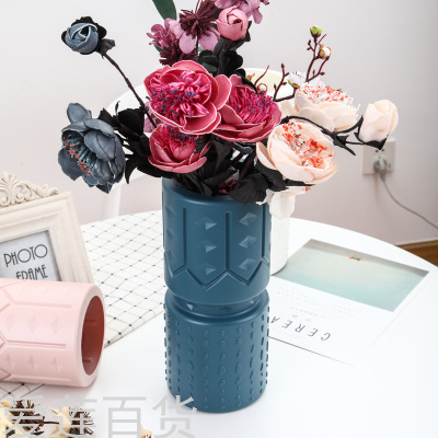 Plastic Melamine Vase Simple Nordic Style Wet and Dry Flower Arrangement Living Room Decoration Home Beautiful Vase