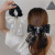 Super Fairy Bow Headdress Rubber Band for Women Hairtie New Internet Celebrity Large Intestine Hair Band Summer Ponytail Leather Band
