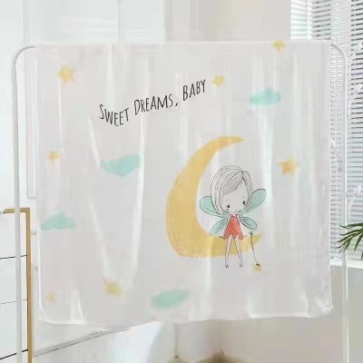 Super Soft Cartoon Bamboo Fiber Cotton Printing Children's Quilts 110x110