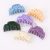 Simple Color Medium Size Plastic Hairpin Grip Women's Bath Hair Claws Hair Grip Hair Clip Claw Clip Japanese and Korean Trend