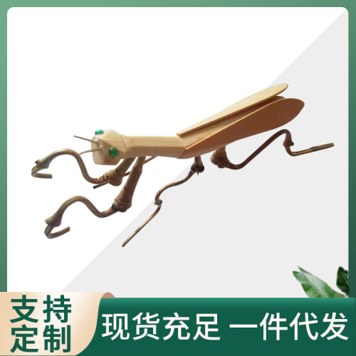 New Bamboo Toy Bamboo Small Insect Toy Educational Mantis DIY Toy Crafts Mantis Grasshopper 