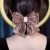 Spring Organza Spring Clip Leopard Bow Hair Band Rhinestone-Encrusted Hairpin Fashion All-Match Headdress Wholesale