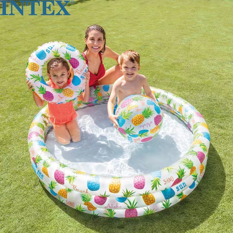intex 59469 充气戏水玩具水族馆套装充气儿童家用游泳池