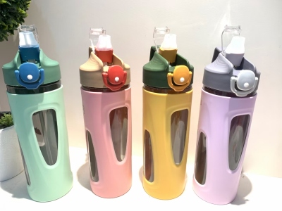 Good-looking Water Cup Female Large Capacity Student Sports Water Bottle Portable Fitness Straw Cup Food Grade Plastic Cup