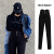 High Waist Belly Contracting Black Leggings Women's Outer Wear Magic Slimming Skinny High Elastic Tight Pencil Pants