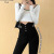 High Waist Belly Contracting Black Leggings Women's Outer Wear Magic Slimming Skinny High Elastic Tight Pencil Pants