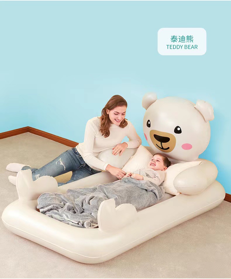bestway 67712 跨境充气床垫宝宝午休床便携家用儿童植绒气垫床