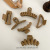 Autumn and Winter Milk Coffee Color Series Grip Collection All-Match Cross Hollow Hair Claw Updo Hair Clip Shark Clip Hair Clip Hair Accessories