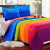 Factory Direct Sales Rainbow Quilted Washed Quilt European Style Quilt Brushed Three-Piece Set Quantity Discount