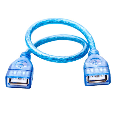 Copper USB Female to Female Extension Cable Transparent Am to Am Data Cable Double Shielded USB Cable Manufacturer