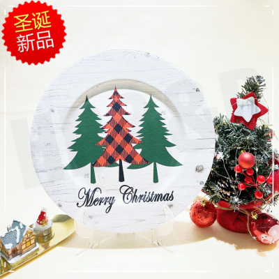 Christmas Series Charger Plate For Wedding Dinner Hotel Table Decoration